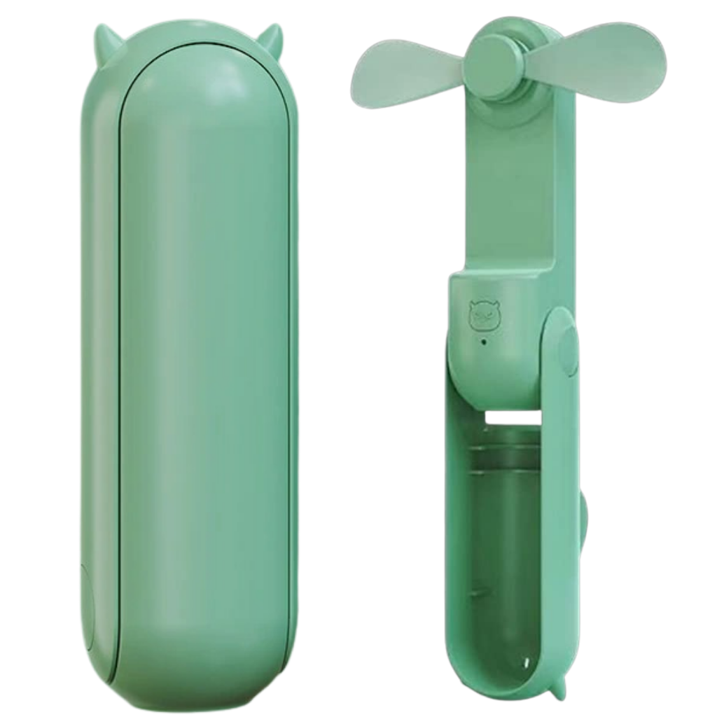 Ventilador portátil dobrável da Jisulife, com bateria recarregável, ideal para resfriar e aquecer em clima de mão.