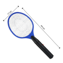 Raquete anti-mosquitos elétrica portátil Rikastua para desinsetização, com bateria recarregável e design leve.