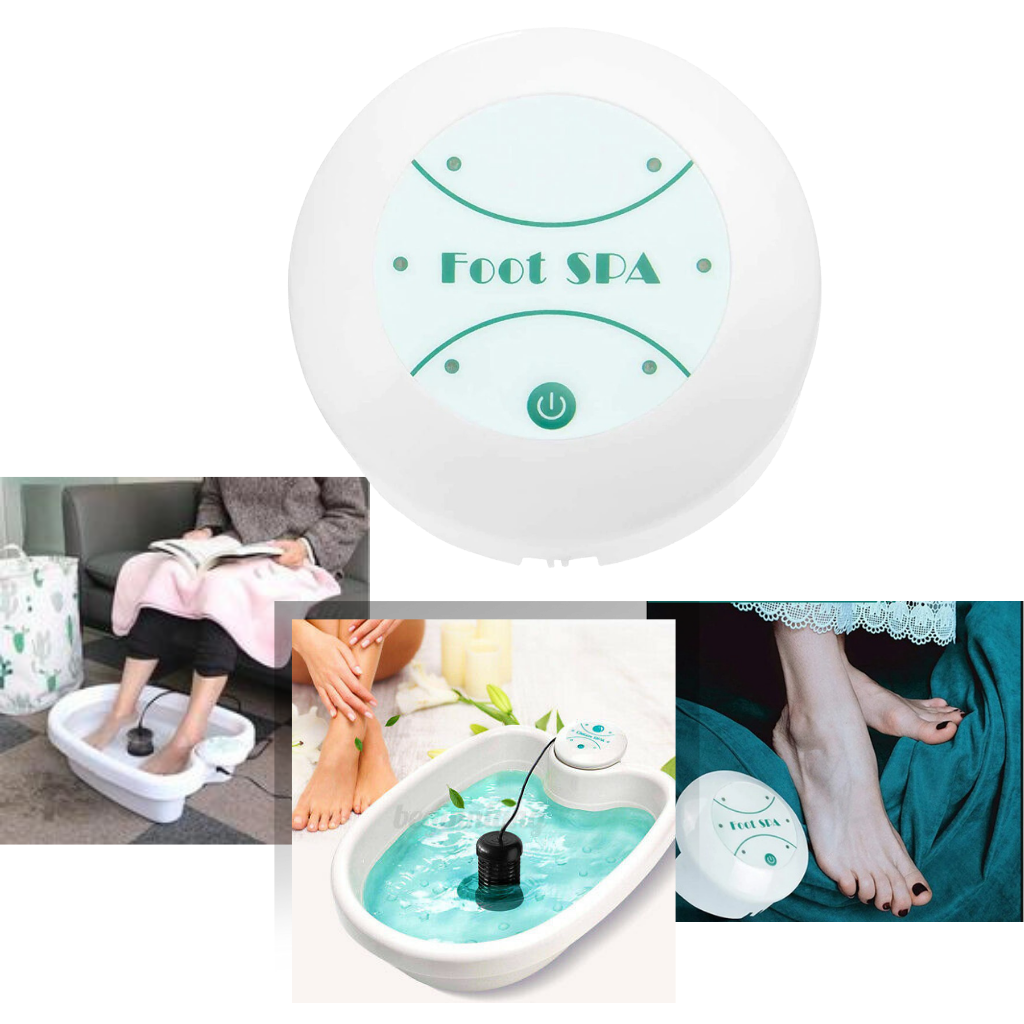 Banho de pés detox iônico Yescom, tratamento de cuidados com os pés, com água e tecnologia de detoxação.
