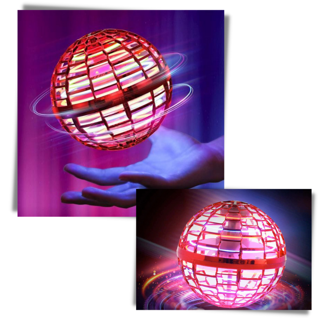 Brinquedo de bola voadora da marca Xinhuaya, brinquedo volante com bola suspensa em ação em uma superfície.