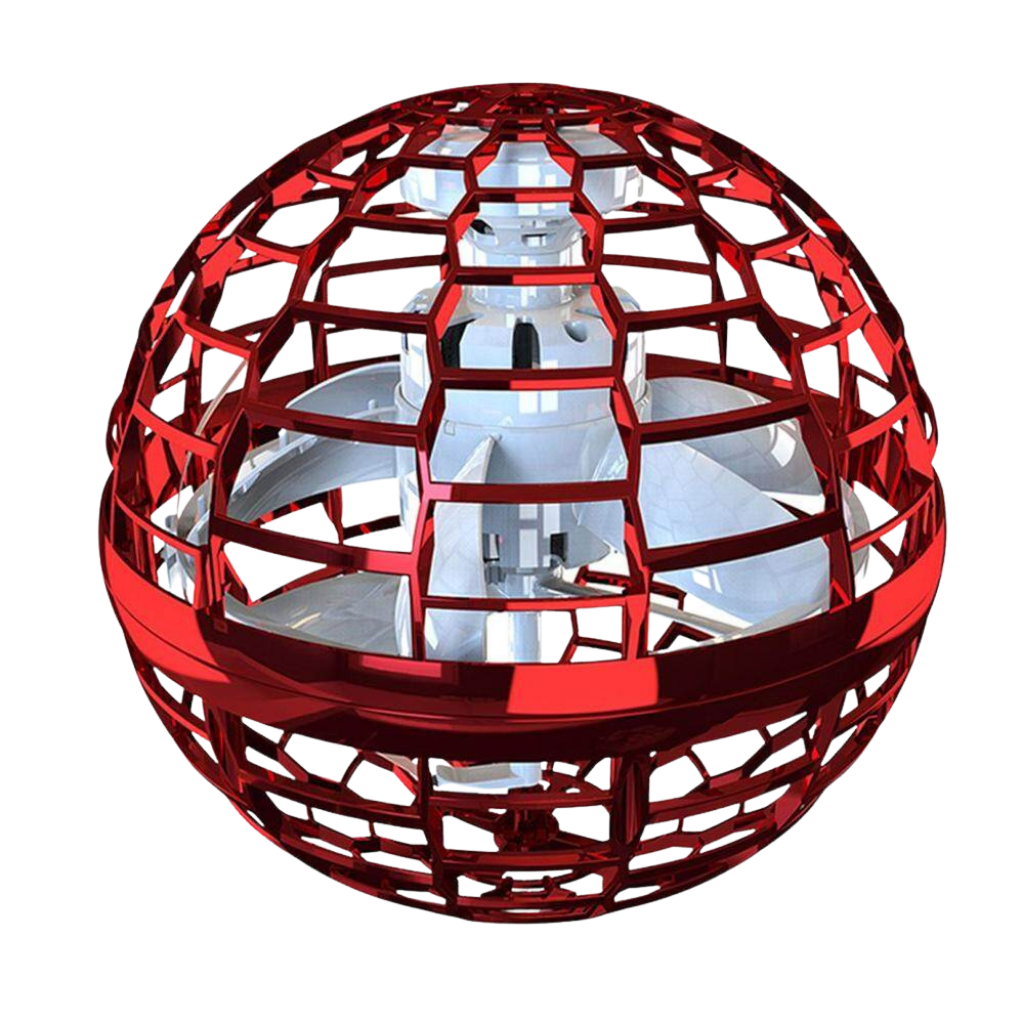 Brinquedo de bola voadora vermelha da marca Xinhuaya, brinquete volante com design colorido para diversão ao ar livre.