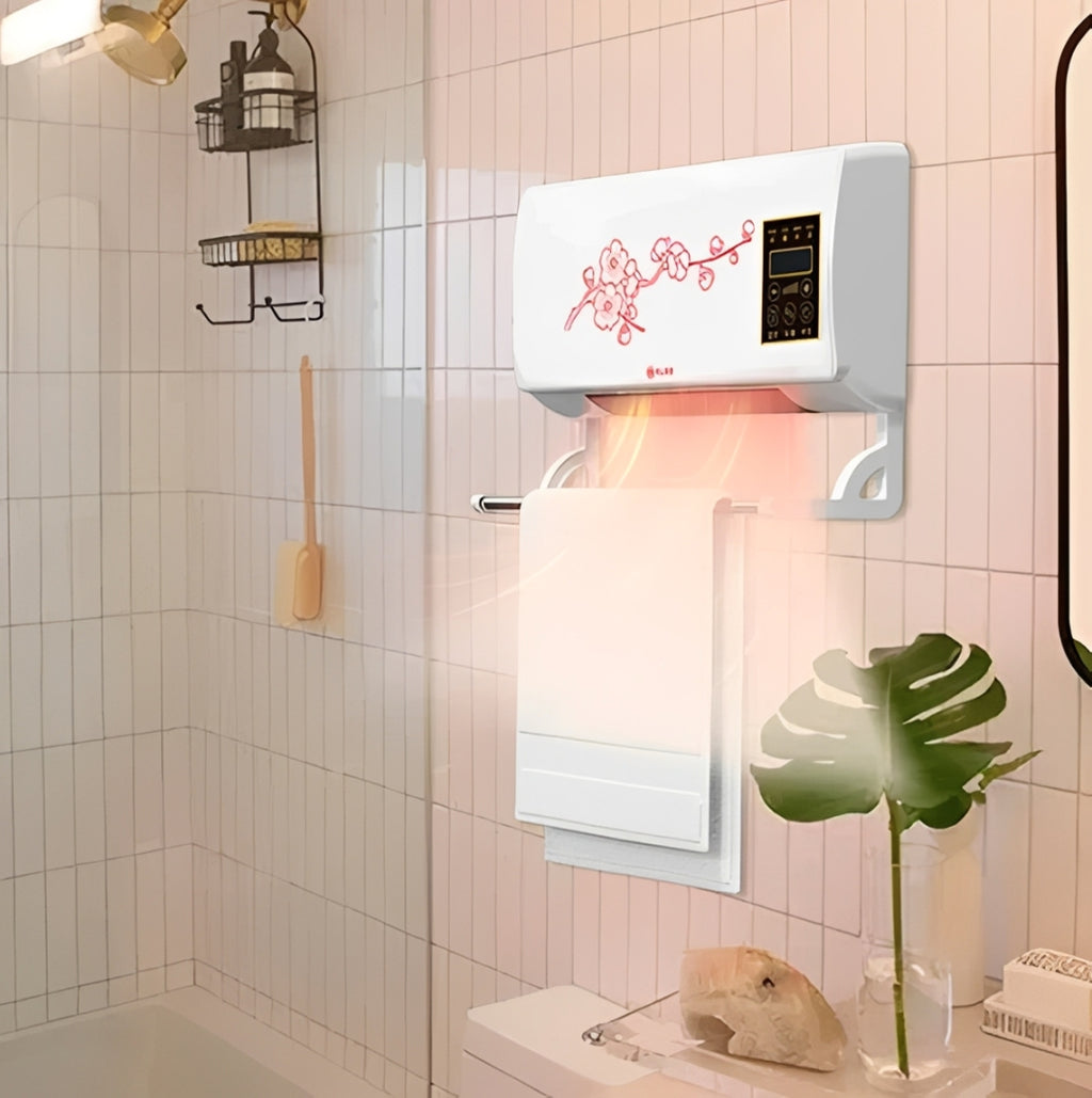 Climatizador portátil Split Max™ da Maison Elara France, com painel digital e saída de ar, em ambiente doméstico.