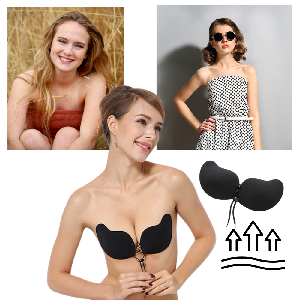 Soutien-gorge push-up invisível da Karcher, com tecido respirável, ideal para uso discreto e confortável.