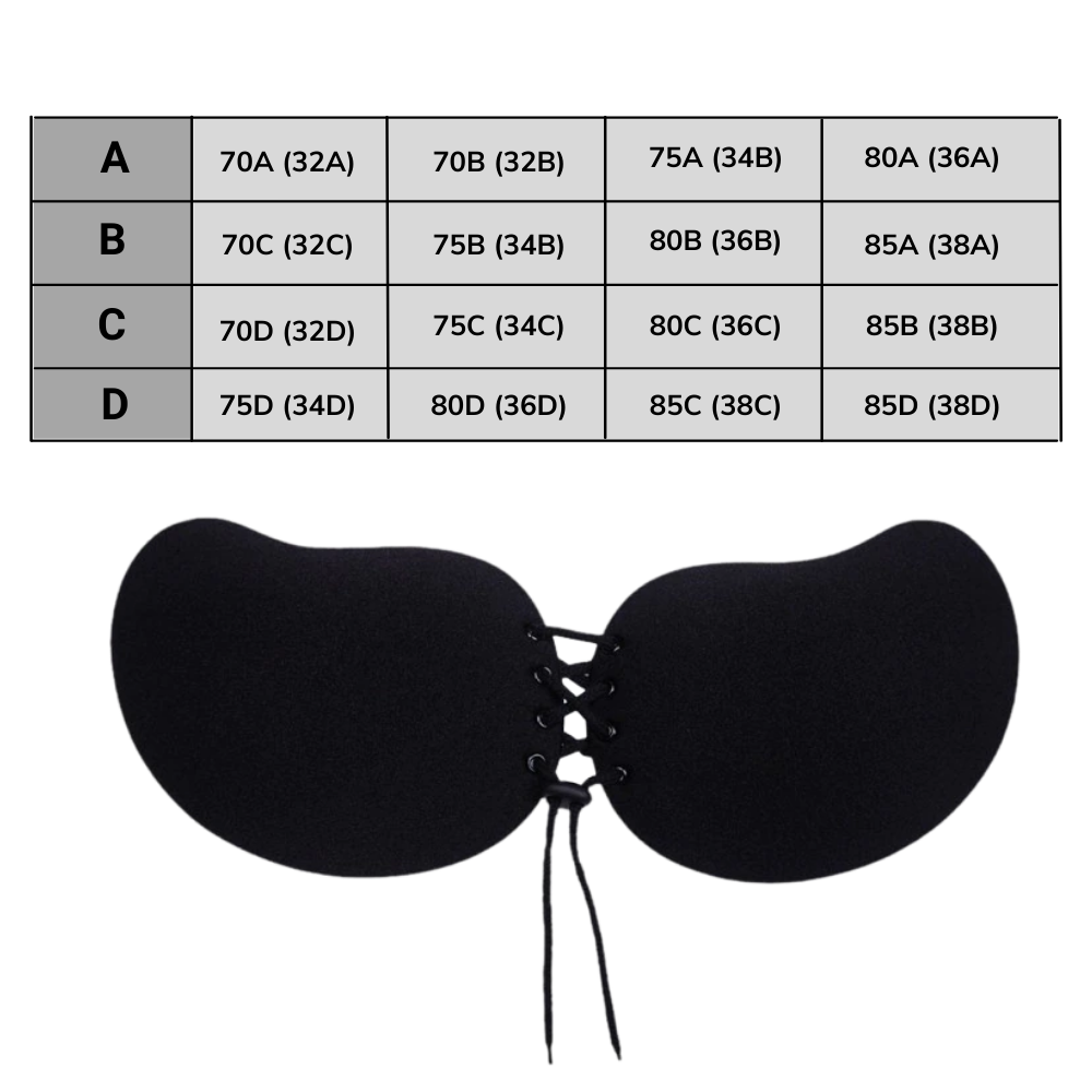Soutien-gorge push-up invisível da Karcher, com design discreto e confortável, ideal para roupas ajustadas.