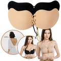 Soutien-gorge push-up invisível da Karcher, com design sem costura e alças ajustáveis, ideal para roupas justas.