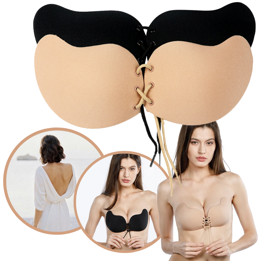 Soutien-gorge push-up invisível da Karcher, com design sem costura e alças ajustáveis, ideal para roupas justas.