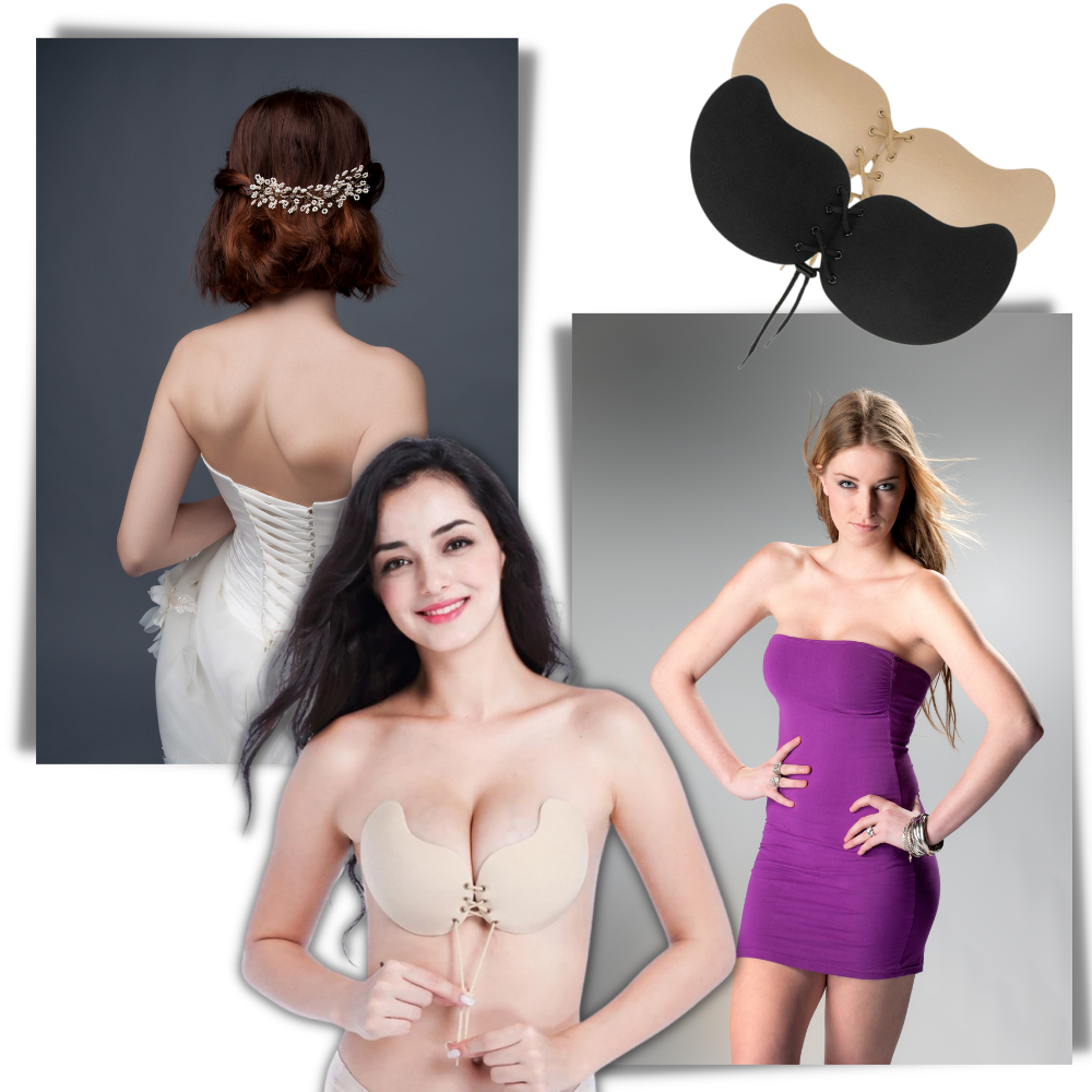 Soutien-gorge push-up invisível da Karcher, com tecido discreto e acabamento suave, ideal para roupas ajustadas.