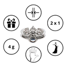 Anel Belle Bague "Je t'aime" em 100 idiomas da marca Relanfenk, com design delicado e acabamento elegante.