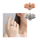 Anel elegante da coleção Belle Bague "Je t'aime" em 100 línguas da marca Relanfenk, com design delicado e detalhes sofisticados.