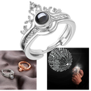Anel da coleção Belle Bague "Je t'aime" em 100 línguas da marca Relanfenk, com acabamento brilhante e design elegante.