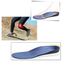 Palmilhas ortopédicas corretoras de postura Spring Time para cuidado dos pés, com design plano para equilíbrio e suporte.