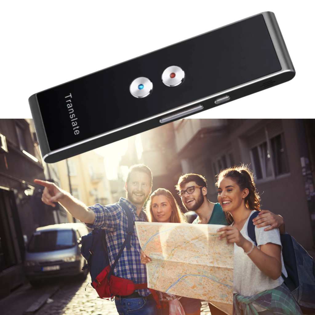 Tradutor vocal instantâneo Sxjdwz para comunicação, dispositivo eletrônico de tradução para viagens e conversas rápidas.