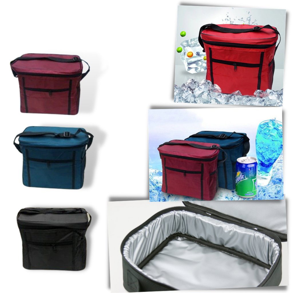 Bolsa térmica Laidan para refeições e bebidas, isolante, com compartimentos para manter alimentos e bebidas frescos.