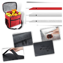 Bolsa térmica para refeições e bebidas Laidan com construção de 3 camadas, ideal para manter alimentos e bebidas frescos.