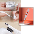 Acessórios para computador Celectigo, kit 5 em 1 para limpeza de teclado e fones de ouvido, com escova e panos de microfibra.