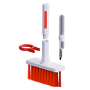 Acessórios para computadores Celectigo, kit 5 em 1 para limpeza de teclados e fones de ouvido, com escova e spray.