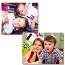 Par de walkie-talkies Retevis para crianças, brinquedos educativos com design colorido e botões de comunicação.