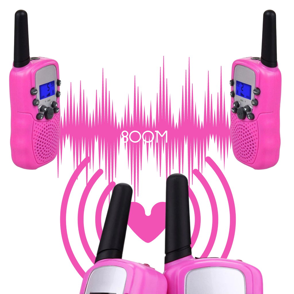 Par de brinquedos walkie-talkies para crianças Retevis com frequência e sinal de longa distância, ideal para diversão ao ar livre.