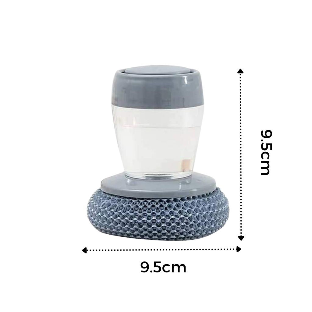 Escova de mão para dispenser de sabonete da marca Figures, com design para distribuir sabonete ou loção na cozinha.