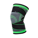Manchon de compressão para o joelho Mumian, acessório de roupas de fitness e esportes, na cor verde, para suporte e conforto.