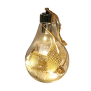 Bola de Natal transparente com LED da Wrea, decoração natalina com luzes brilhantes para árvore de Natal.