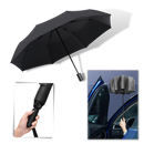 Guarda-chuva com LED resistente ao vento para chuva e sol, marca Cn, com estrutura robusta e tecnologia de iluminação.