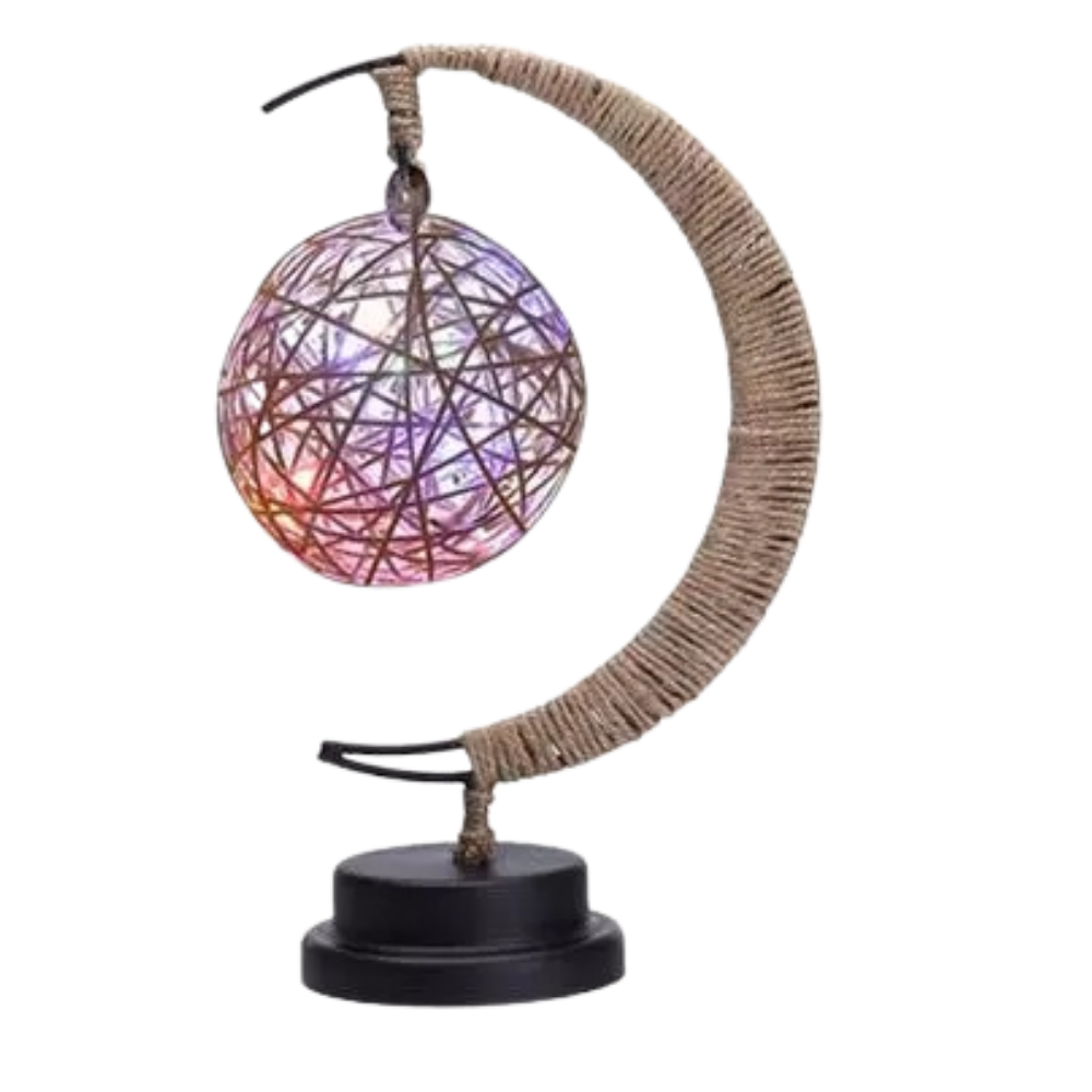 Luminária de LED "Lune" Relax Dream na cor ametista roxa, iluminação suave para ambientes relaxantes e decorativos.