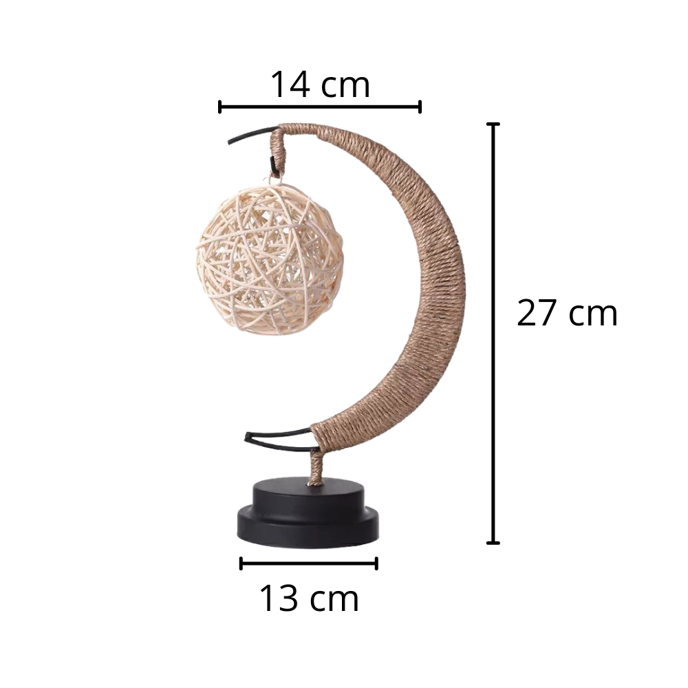 Luminária de led "Lune" da Relax Dream, luminária de ambiente com formato lunar, iluminação suave e encantadora.