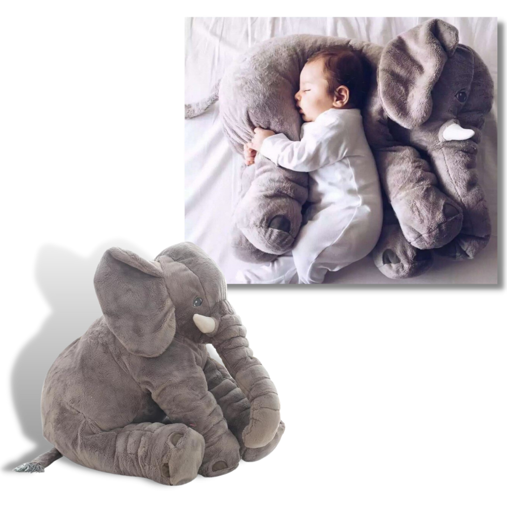 Elefante de pelúcia grande da Topmall, urso fofinho e macio, ideal como bichinho de estimação de pelúcia para crianças.