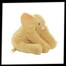 Elefante grande de pelúcia da Topmall, macio e fofo, ideal como travesseiro ou brinquedo decorativo para crianças.