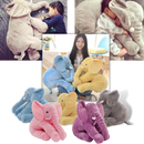 Boneco de pelúcia elefante grande da Topmall, fofinho e macio, ideal para crianças como brinquedo ou decoração.