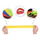 Faixa de resistência em látex Qsports para exercícios, resistente e flexível, ideal para treinos de força e alongamento.
