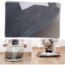Cesto de roupa plástico dobrável com alças, Dokehom, com base removível para facilitar transporte e armazenamento.