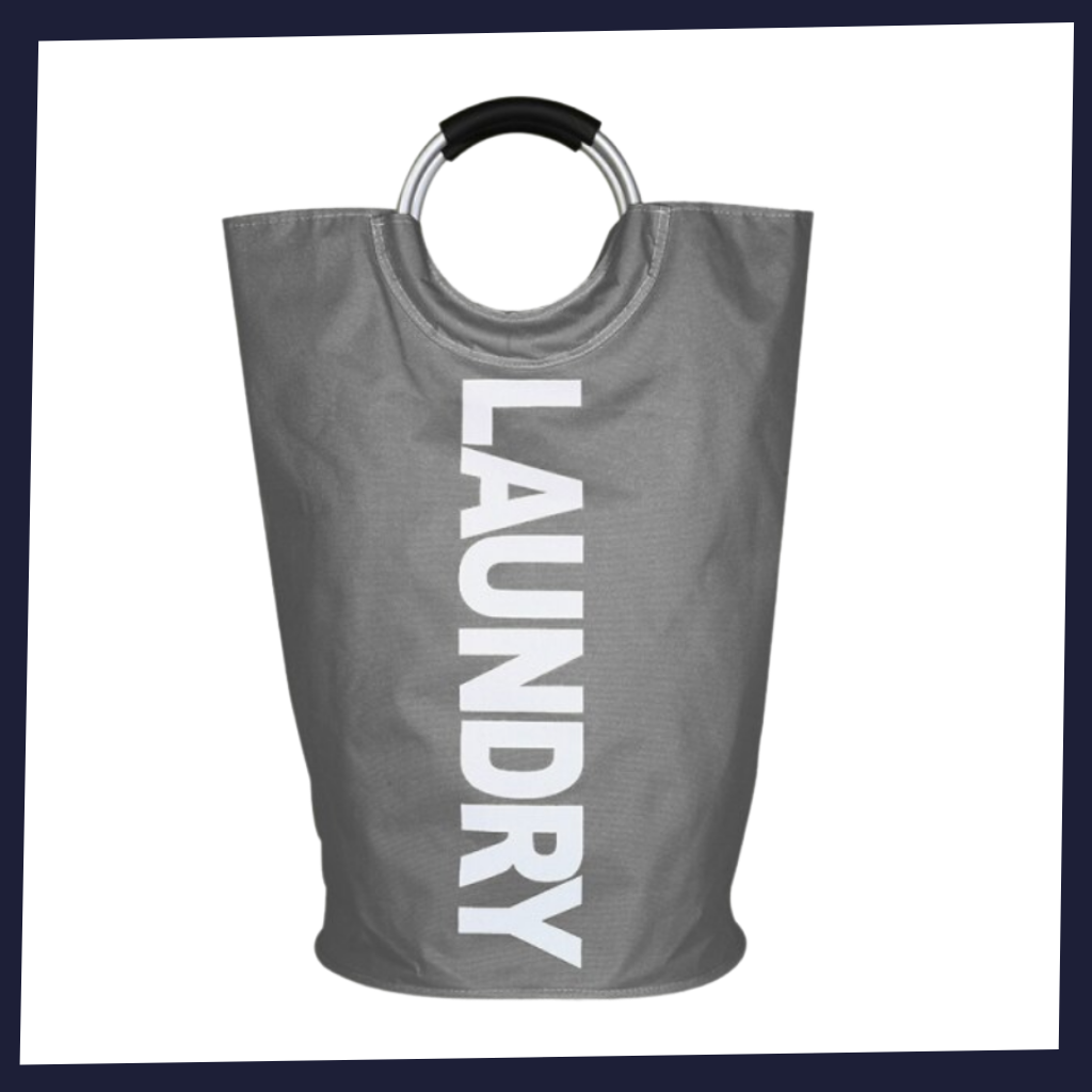 Cesto de roupa dobrável com alças Dokehom, produto de lavanderia com saco de roupa incluso, fácil de transportar e guardar