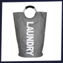 Cesto de roupa dobrável com alças Dokehom, produto de lavanderia com saco de roupa incluso, fácil de transportar e guardar