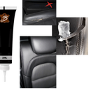 Gel de reparação rápida para couro Viavioe, aplicado em couro danificado, com textura de gel transparente para reparos eficazes