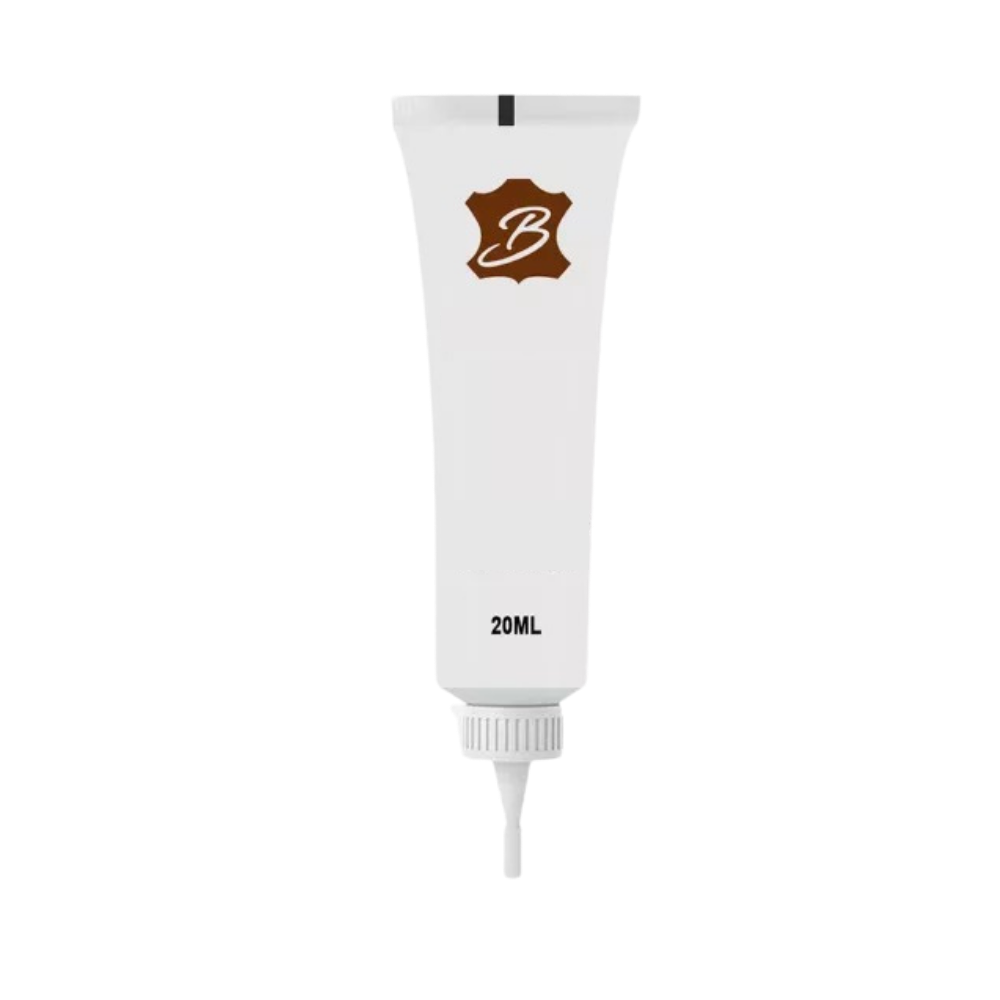 Gel de reparo rápido para couro da Viavioe, aplicação doméstica para restaurar e limpar superfícies de couro branco.