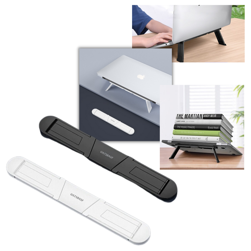 Suporte leve e invisível para notebook em alumínio, acessório para computadores da Thinkstar, mantém o laptop elevado e estável.