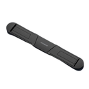 Suporte de laptop leve e invisível em alumínio preto, acessório para computadores da Thinkstar, ajustável e portátil.