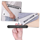 Suporte de computador portátil leve e invisível em alumínio, acessório Thinkstar para laptops, material leve e resistente.