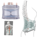 Suporte lombar ortopédico Tynor Orthotics, faixa de apoio para alívio de dores nas costas, ajustável e confortável.