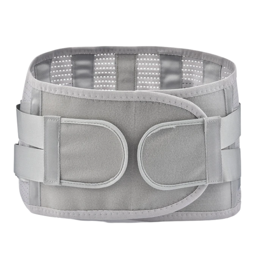 Faixa de suporte lombar ortopédica Tynor para alívio do dorso, com capa protetora, ideal para cuidado ortopédico e suporte da lombar.
