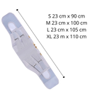Suporte lombar ortopédico Tynor Orthotics, almofada de apoio para cuidado das costas, com ajuste confortável e design ergonômico.