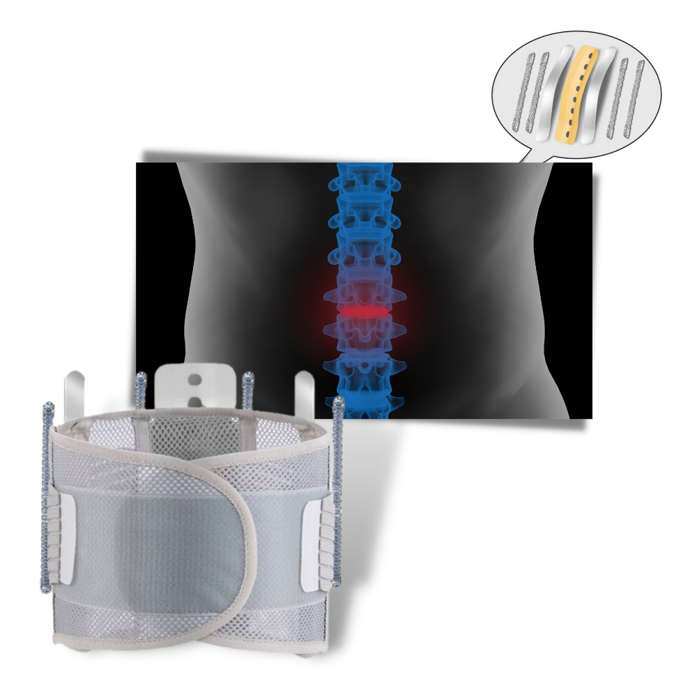 Cinto de suporte lombar ortopédico Lumbar RELIF com placas, ideal para cuidado do dorso, marca Tynor Orthotics.