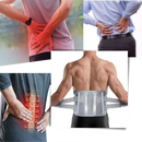 Cinta lombar ortopédica de suporte para costas, modelo Lumbar RELIF, usada para suporte postural e alívio de dor nas costas.
