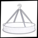 Varal suspenso de malha Jooan para roupas, ideal para armazenamento e organização de roupas com design prático e durável.