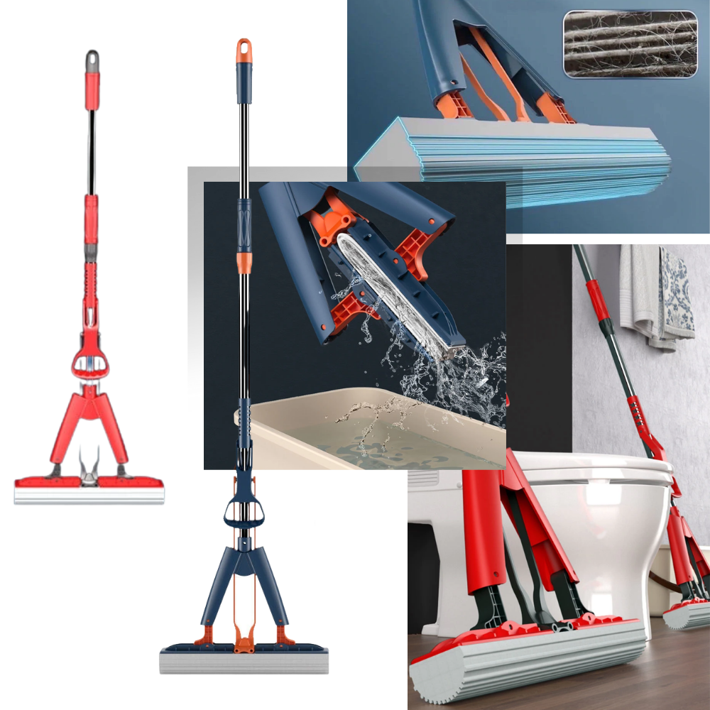 Panela de limpeza Mimo Tech com espremedor fácil para lavar e secar pisos de forma eficiente.