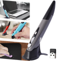 Mouse sem fio em forma de caneta da Kzkr, acessório para computadores, com design compacto e elegante.