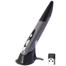 Mouse sem fio em forma de caneta da Kzkr, acessório para computador, design prático e elegante na cor prata