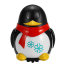 Robô de seguimento de linha indutivo Miarhb, brinquedo de atividade em formato de pinguim preto com sensores de linha.